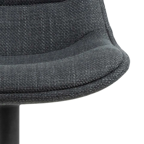 Hoker Adisa szary ciemny z oparciem regulowany obrotowy loftowy do kuchni i wyspy Actona