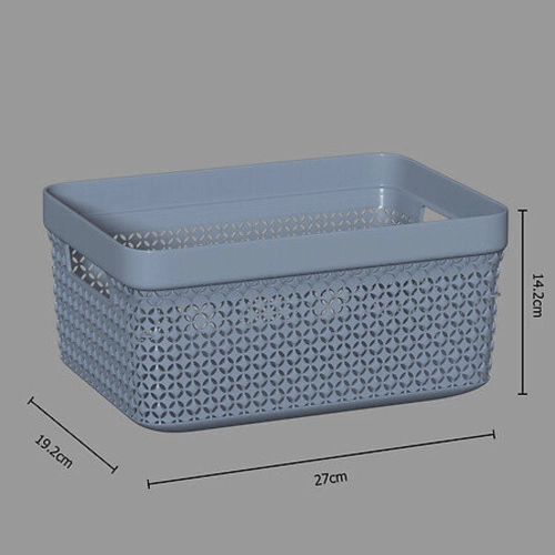 Kosz do przechowywania Scandi 5 l szary nowoczesny z tworzywa do łazienki 5five