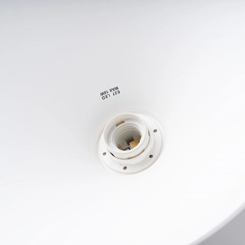 Lampa wisząca JAGA biała skandynawska do salonu i jadalni nad stół 30 cm SOLLUX LIGHTING