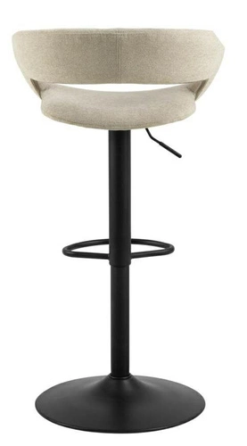 Hoker Grace beżowy tapicerowany z oparciem regulowany nowoczesny do kuchni i wyspy Actona