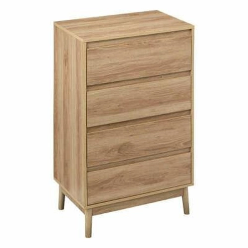 Komoda Abana 4 szuflady na nóżkach nowoczesna drewniana do salonu i sypialni 60 cm