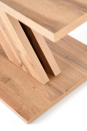 Stół rozkładany Terol dąb wotan czarny nowoczesny do jadalni i salonu 130–175 cm Intesi