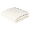 Pled Sherpa Intesi ciepły koc polarowy ecru 120x150cm na łóżko do salonu