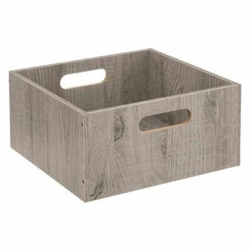 Pudełko do regału 31x15cm drewniane  szare