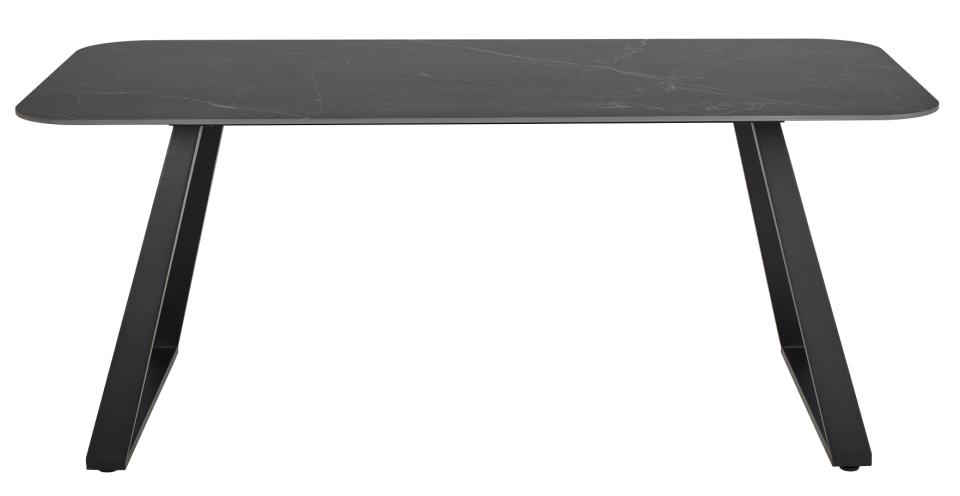 Stół do jadalni Antalya 180x90 nowoczesny czarny ceramiczny blat