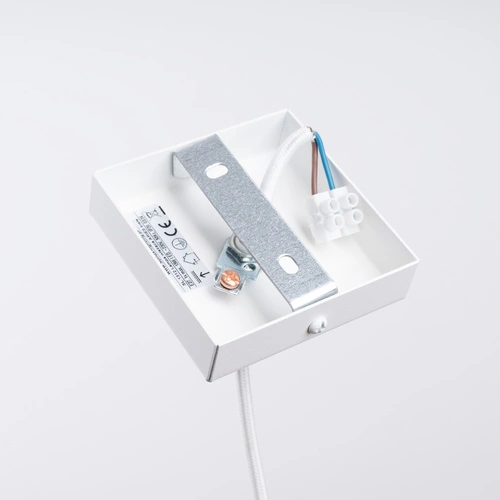 Lampa wisząca ARIES biała skandynawska do salonu i jadalni z regulacją wysokości