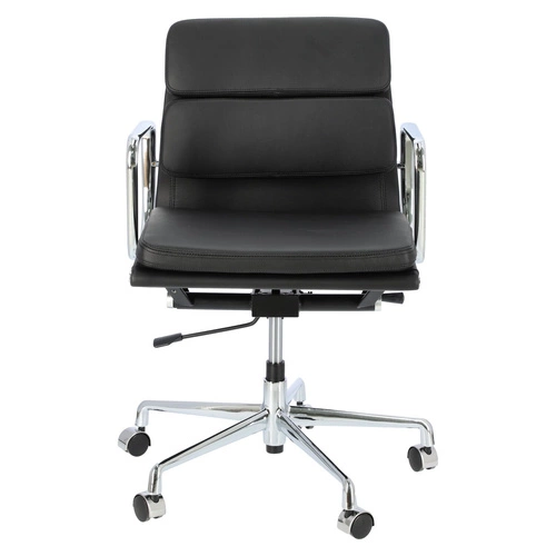 Fotel biurowy ergonomiczny obrotowy CH2171 PREMIUM skórzany czarny do biura EA217