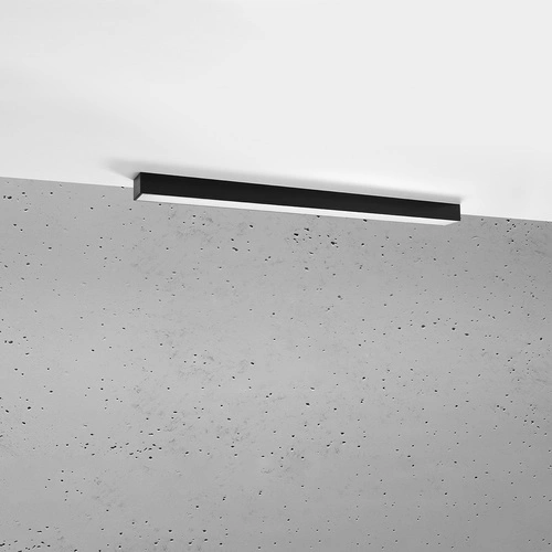 Plafon sufitowy LED Pinne 90 czarny nowoczesny do salonu, kuchni i przedpokoju Thoro