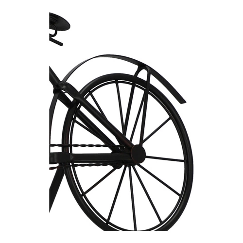 Zegar stojący retro rower Dimitri czarny cichy mechanizm do salonu lub sypialni Atmosphera