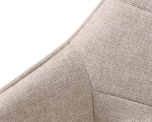 Krzesło Nolan pikowane piaskowe/ czarne