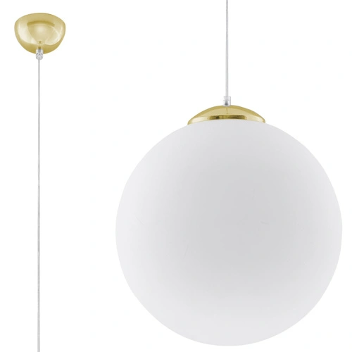 Lampa wisząca kula UGO 40 nowoczesna złota do salonu i jadalni Sollux Lighting
