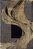 Golden Wind dywan glamour do salonu 160x230 czarno-złoty nowoczesny wełniany Carpet Decor