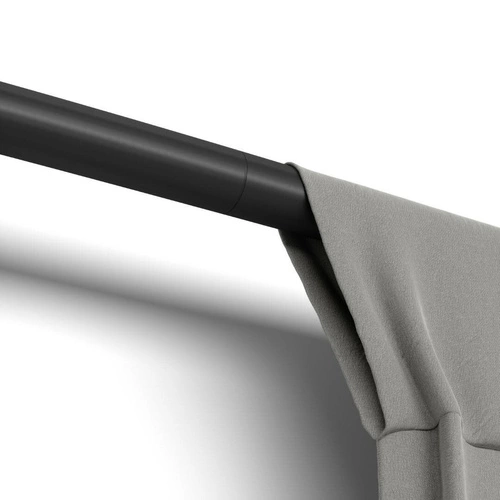 Karnisz pojedynczy Zen Umbra czarny mat metalowy regulowany 162-325cm do salonu lub sypialni