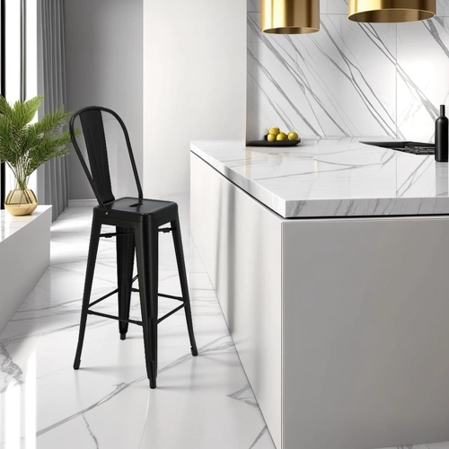 Hoker Paris 2 Back 75cm. czarny insp.Tolix