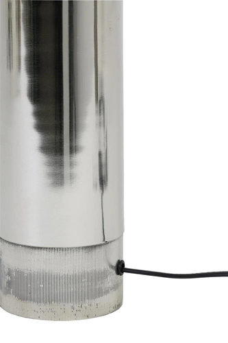 Baza lampy stołowej Savi Light&Living srebrna metalowa do salonu lub sypialni 33 cm