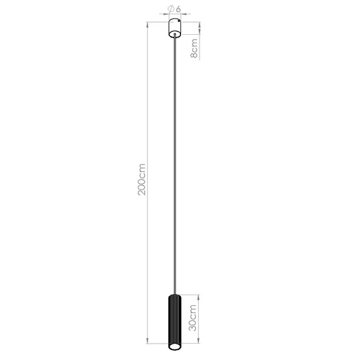 Lampa wisząca LED IVAR taupe tuba do salonu i nad wyspę kuchenną
