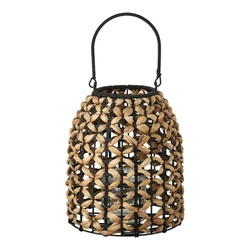 Lampion ogrodowy Pinto House Nordic boho technorattan naturalny/czarny na taras