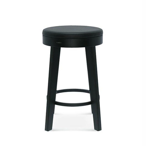 Hoker tapicerowany Ufo niski 65 cm FAMEG personalizowany do kuchni i jadalni drewno bukowe