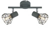 Lampa sufitowa Verve listwa 2x40W E14  matowy szary