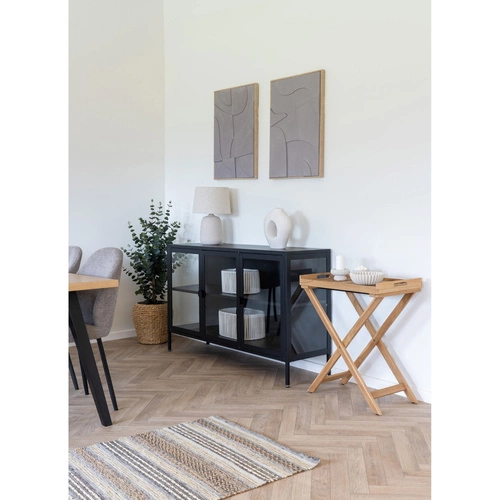 Stolik kawowy ogrodowy Ronda drewniany tekowy składany prostokątny 60x40cm do ogrodu Intesi