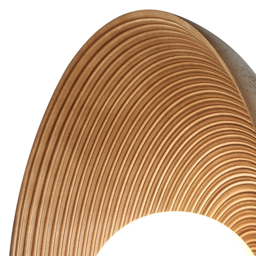 Kinkiet ścienny szklany ILUSIONI beżowy 26 cm nowoczesny do sypialni i salonu