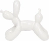 Figurka dekoracyjna Pies balon biały nowoczesna polyresin 14,5 cm do salonu HV decor