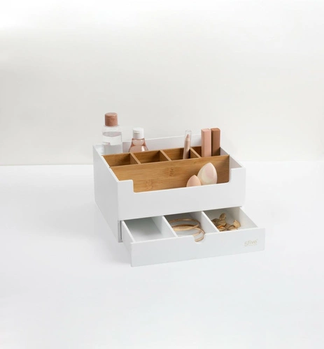 Organizer Natureo z szufladką biały