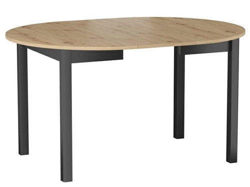 Stół okrągły rozkładany Calvia 102 cm dąb artisan do jadalni nowoczesny Intesi