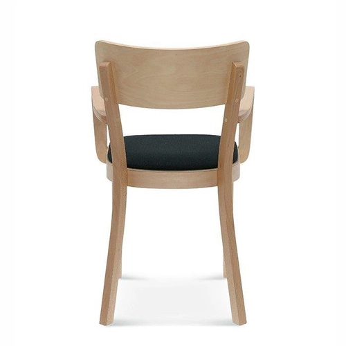 Krzesło tapicerowane Fameg Solid dębowe z podłokietnikami do jadalni i salonu personalizowane