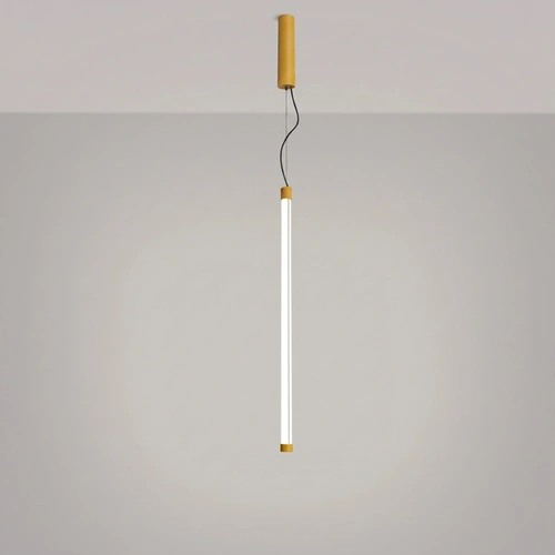 Lampa wisząca TRANG 75 żółta LED pojedyncza nad wyspę do kuchni