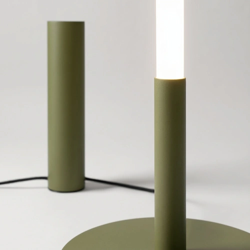 Lampa stojąca do salonu TRANG nowoczesna LED oliwkowa 4000K