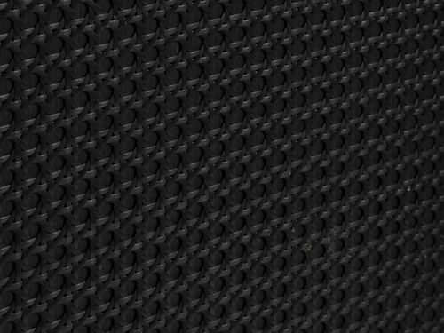 Komoda wysoka Pensacola czarna rattanowa na nóżkach do salonu