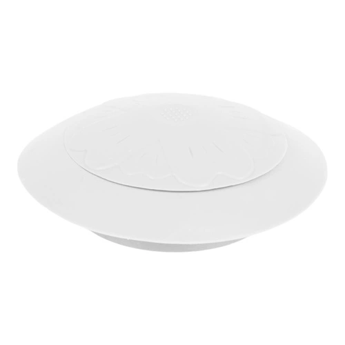 Korek do zlewu silikonowy biały Intesi nowoczesny do kuchni i łazienki szczelny okrągły 6 cm