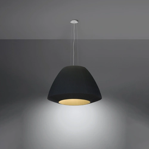 Żyrandol BELLA 60 czarny nowoczesny żyrandol do salonu i jadalni 3-punktowy