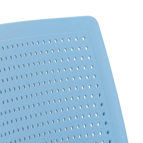 Krzesło ogrodowe z tworzywa sztucznego Emi niebieskie SCAB Design, sztaplowane, łatwe czyszczenie