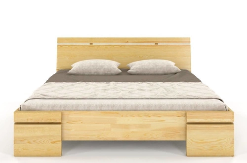 Łóżko sosnowe Sparta Maxi ze skrzynią 125,5x220