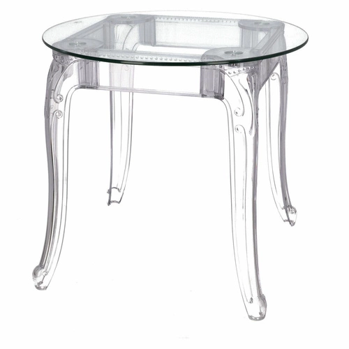 Stół Ghost 80cm transparentny glamour