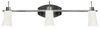 Lampa sufitowa Kroton listwa 3x40W G9  nikiel mat/biały