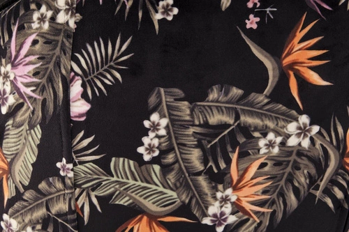 Krzesło do jadalni Sarah arm Intesi czarne tapicerowane welur z podłokietnikami nowoczesne