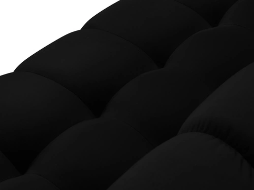 Fotel wypoczynkowy Justin Black Velvet welur czarny do salonu nowoczesny z podłokietnikami