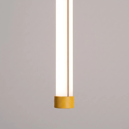 Lampa wisząca TRANG 100 żółta LED regulowana nad wyspę do kuchni