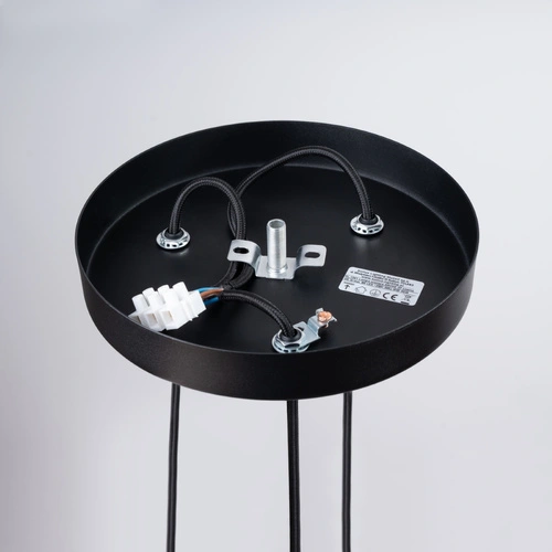 Lampa wisząca ARCHE 3P czarna nowoczesna regulowana do salonu i nad stół 3-punktowa