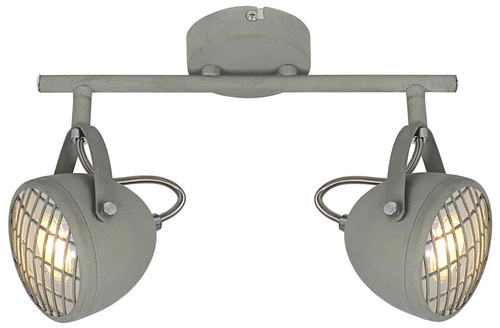 Lampa sufitowa Pent listwa 2x50W GU10   betonowy szary