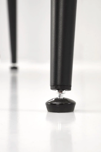 Stół do jadalni Nicolalla 120 cm biały marmur nowoczesny prostokątny na czarnych nogach Intesi