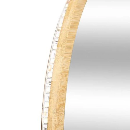 Lustro LED okrągłe bambusowe 57 cm 5five simply smart do łazienki i toaletki boho