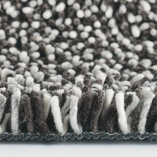 Dywan shaggy do salonu Gravel Mix szary 250x350 nowoczesny wełniany miękki Carpets&More