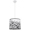 Lampa wisząca piłkarska FOOTBALL B 30 nowoczesna do pokoju dziecka czarno-biała 30 cm