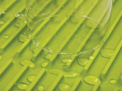 Joseph Joseph Flume L nowoczesna gumowa mata ociekacz do naczyń grafitowa na blat kuchenny