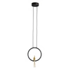 Lampa wisząca LED AMICI czarno-złota 27 cm do salonu i nad stół regulowana