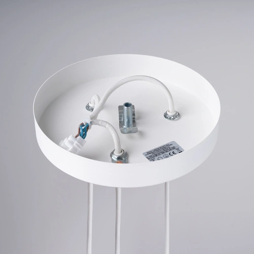 Nowoczesna biała lampa wisząca ARCHE 3P regulowana do salonu i nad stół 3-punktowa